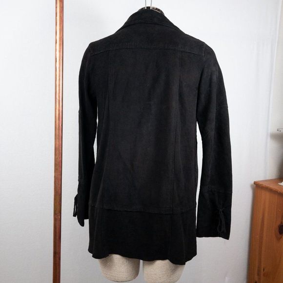 Elizabeth and James Lamb Leather Suede Jacket Fringe Western - Picture 5 of 6
